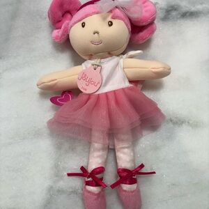 JoLijou Paris Little Tutu Pink Ballerina plush doll.